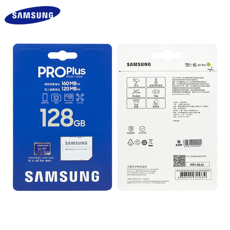 samsung micro sd card pro plus 128g 256gb 512gb class 10 read speed up to 160mbs memory card u3 a2 v30 tf card free global shipping