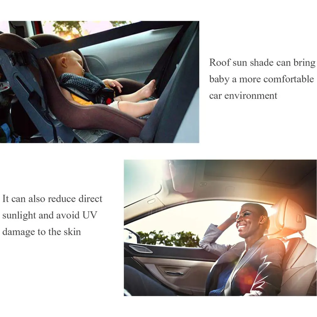 

Car Sunroof Sunshade Net Auto Accessories Skylight Protective Cover UV Heat Insulation Blind Shading