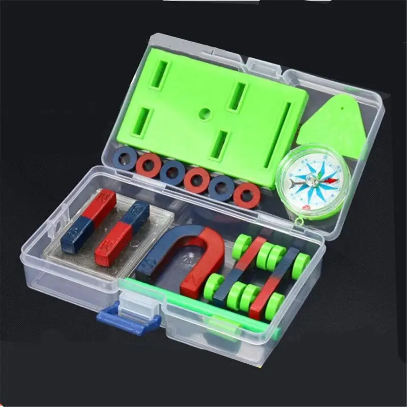 

Labs Junior Science Magnet Set for Education Science Experiment Tools Icluding Bar/Ring/Horseshoe/Compass Magnets