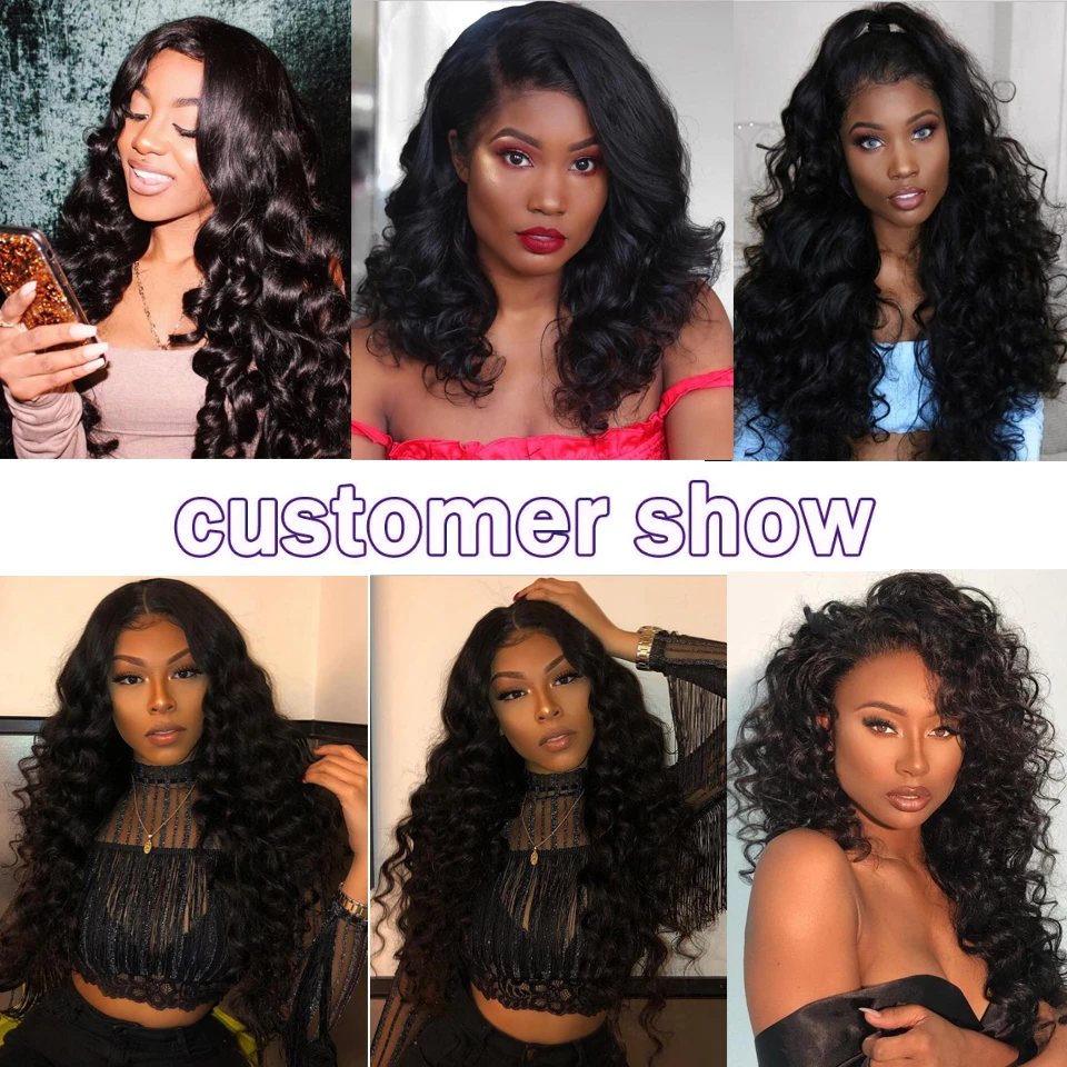 

Brazilian Hair Loose Wave 3 Bundles With Closure Human Hair Bundles With Closure Lace Remy Human Hair Extension