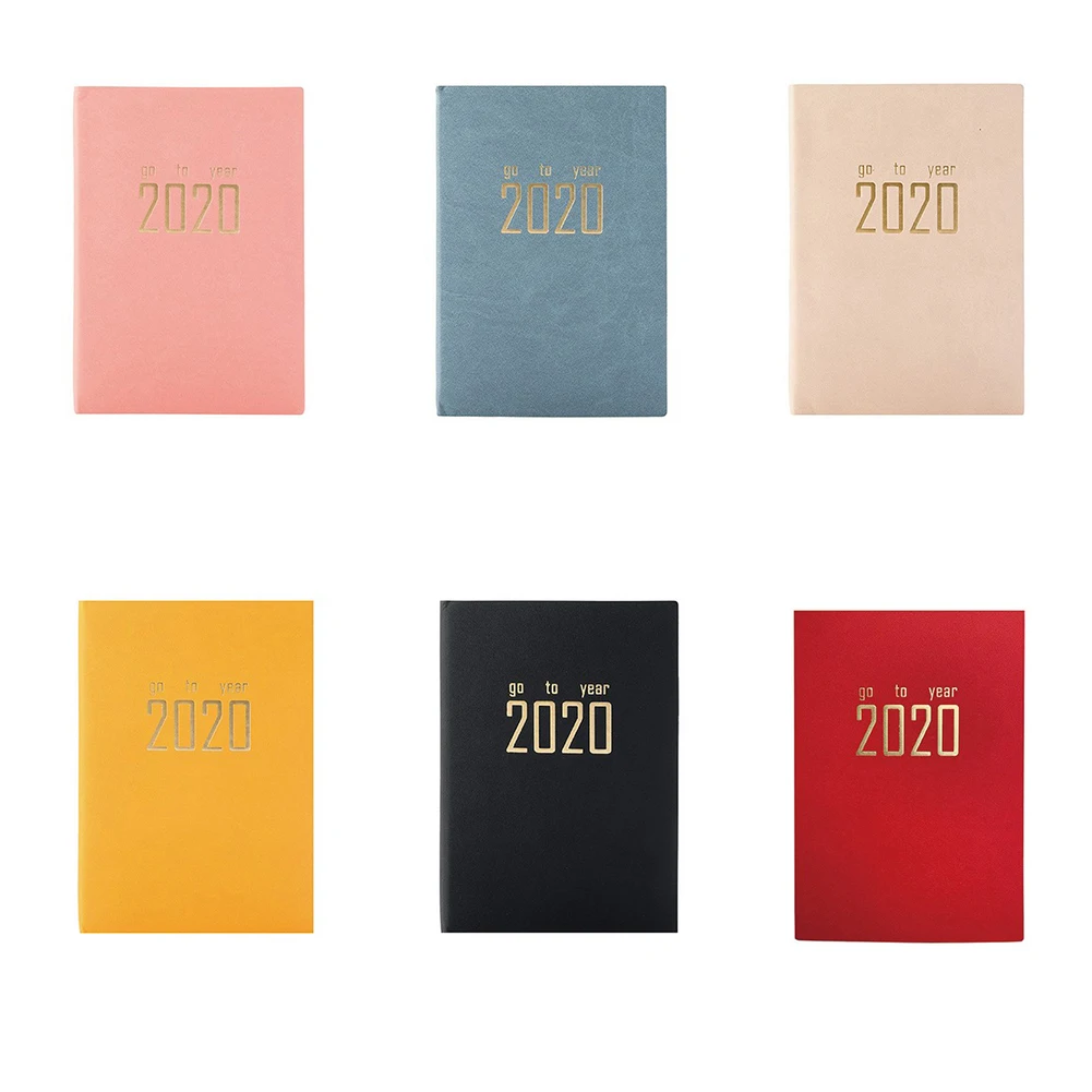 

2020 Year Agenda Diary Notebook Colored Index Page Weekly Monthly Schedule Journal Memo Notebook Planner Record Life Stationery