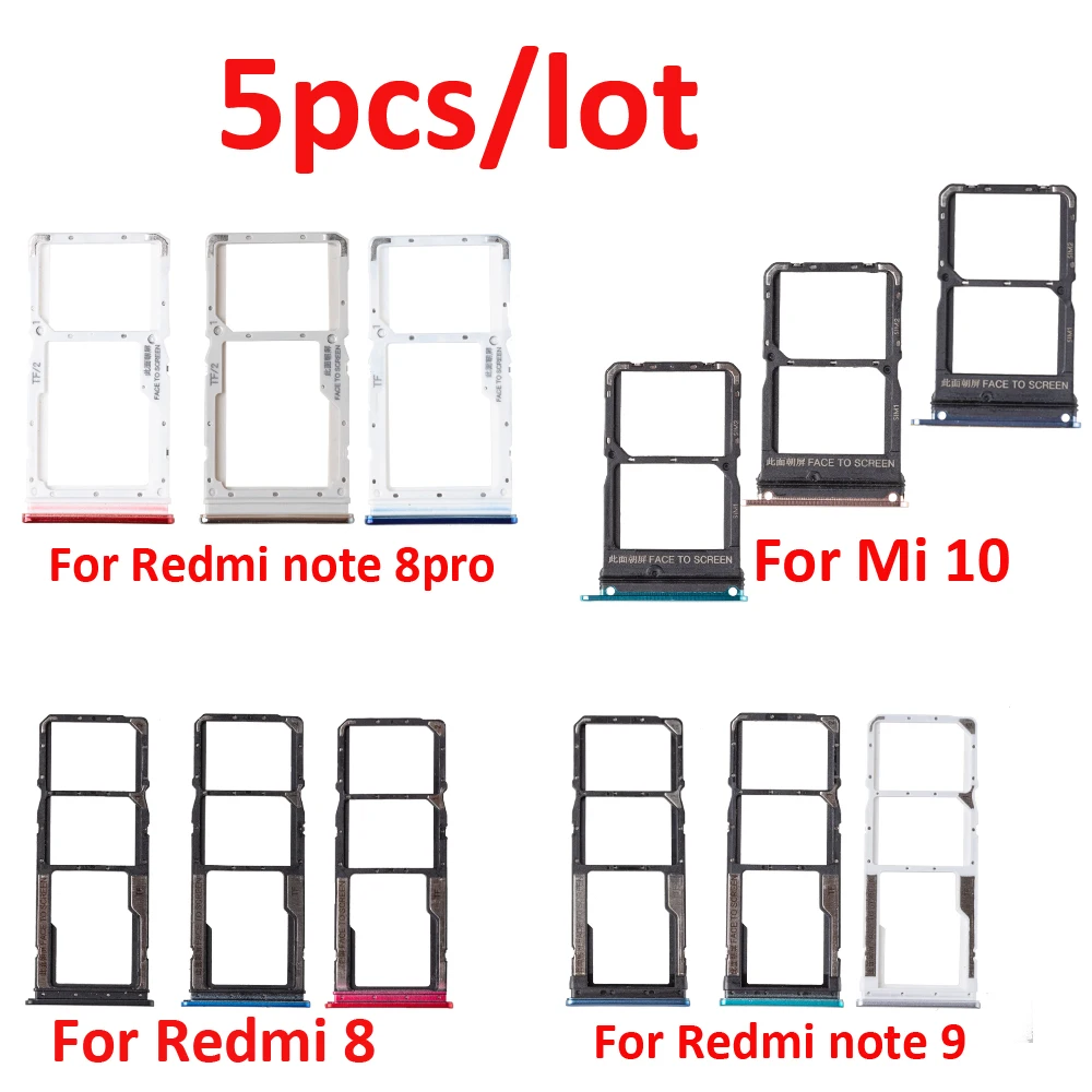 5 шт./лот Micro Nano держатель для sim-карты Xiaomi Redmi 8 Note 8pro note 9 гнездо адаптера 10 |