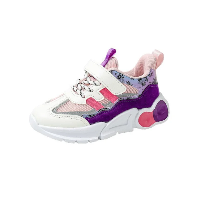 

2021 New Kid Shoes Mesh Spring Children Shoes Boys Girls Lightweight Sport Shoes Breathable Soft Bottom Non-slip Casual Shoes