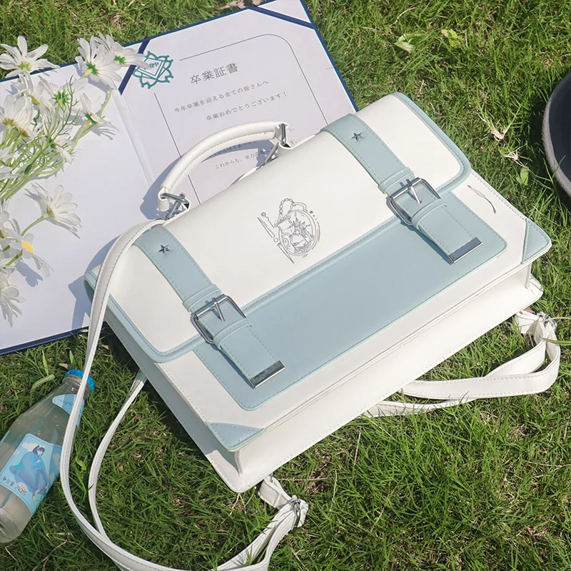 

Японская Униформа Jk, сумка на плечо, портативная диагональная Женская Ретро-сумка для колледжа, кембриджская сумка