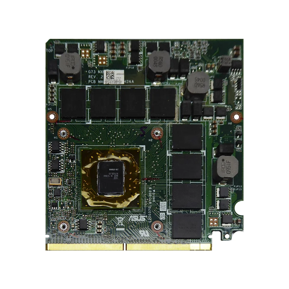 Видеокарта Radeon HD5870 HD5870M GDDR5 1 ГБ 216 0769008 видеокарта с X кронштейном для ноутбука ASUS G73