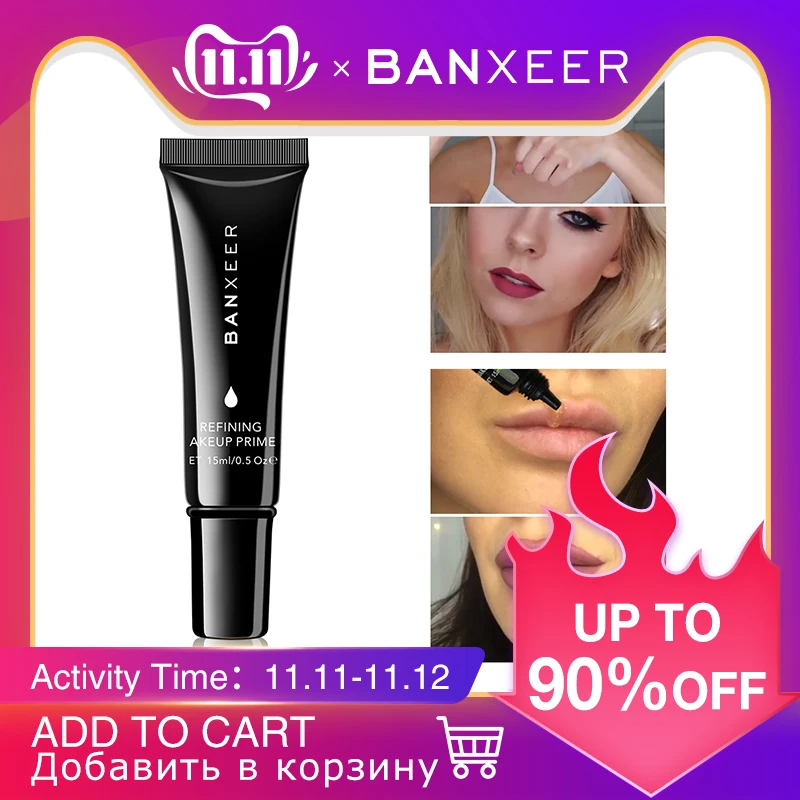 BANXEER, Праймер, 24 K, золото, пропитанное, масло для красоты, лица, губ, макияж, база, увлажняющий крем, легко впитывает Макияж лица, праймер