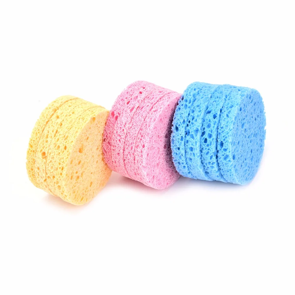 4 шт./лот волшебная губка для макияжа очищающая пудра лица косметическая сжатая