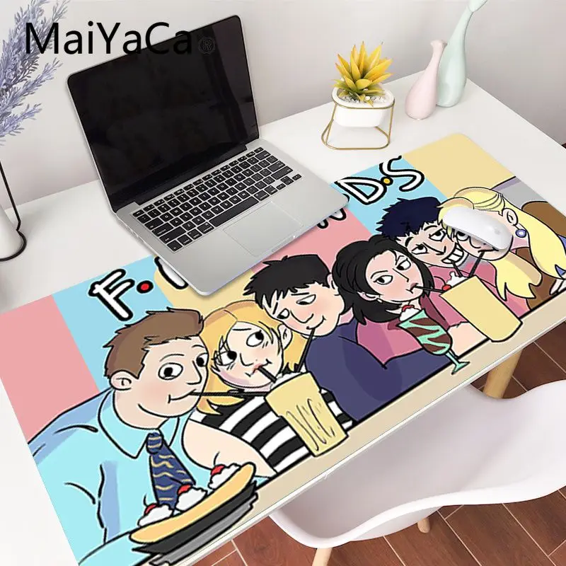 maiyaca tv series friends quotes customized laptop gaming accessories mousepad mouse mat keyboard 80x40cm xxl mouse pad game free global shipping