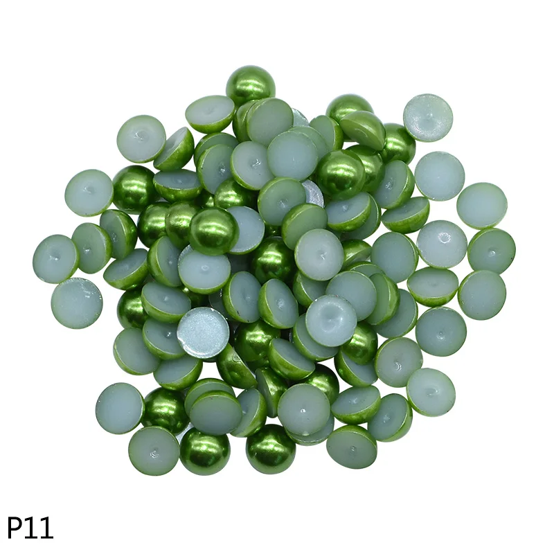 1000Pcs Pearl Stickers Trim Rhinestones for Nails Phone DIY Flatback Manicure Pearl Beaded Appliques Clothes Stickers