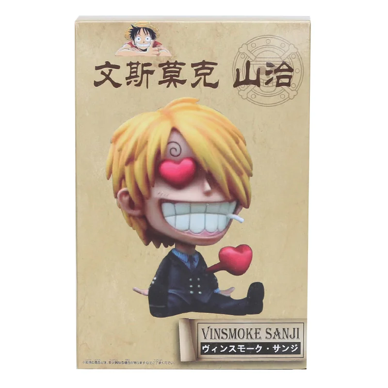 17628 10cmsanji box Аниме одна фигурка Шанкс фигурка Санджи Сабо Боа Хэнкок Трафальгар Ло одна деталь Марко Битва вер. ПВХ модель рождественские подарки - Цвет: 17628 10cmsanji box