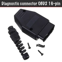 1 pcs diagnostic connector plug obd2 16 pin connector adapter plug obd ii socket diagnostic adapter obd2 housing