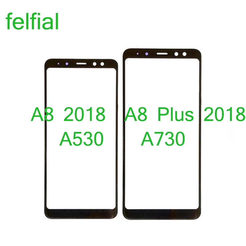 Для Samsung Galaxy A8 2018 A530 A530F SM A530N + Plus A730F сенсорный экран передняя панель стеклянная