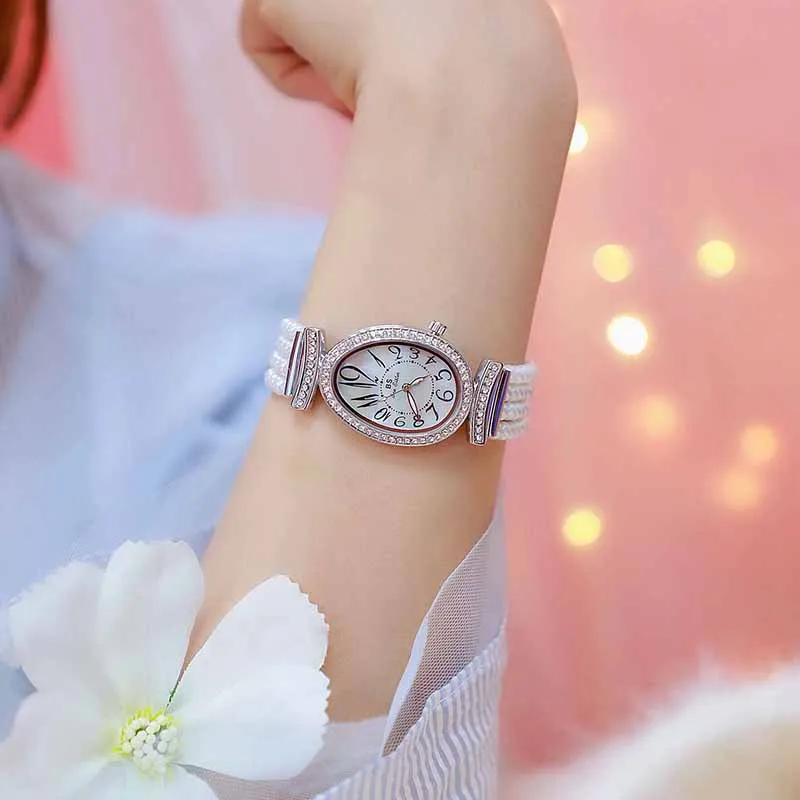 Relogio feminino Топ бренд женские часы Роскошные элегантные нарядные часы женские жемчужные наручные часы zegarek meski