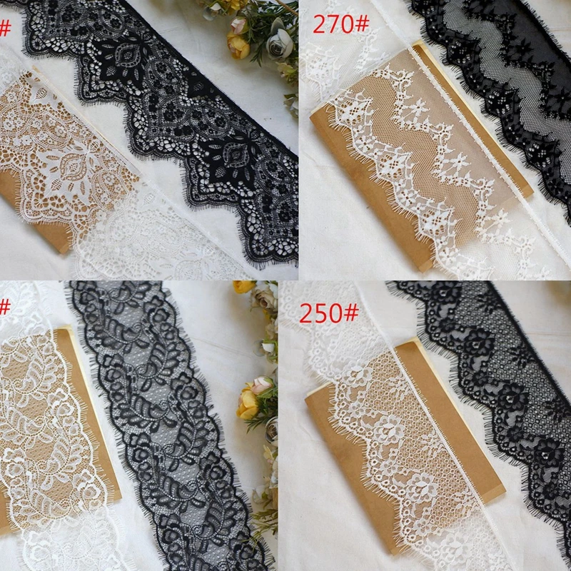 

6 метров ресниц кружевная ткань DIY Одежда Юбка рукава сшивание декоративные кружевные аксессуары кружевной пояс материал