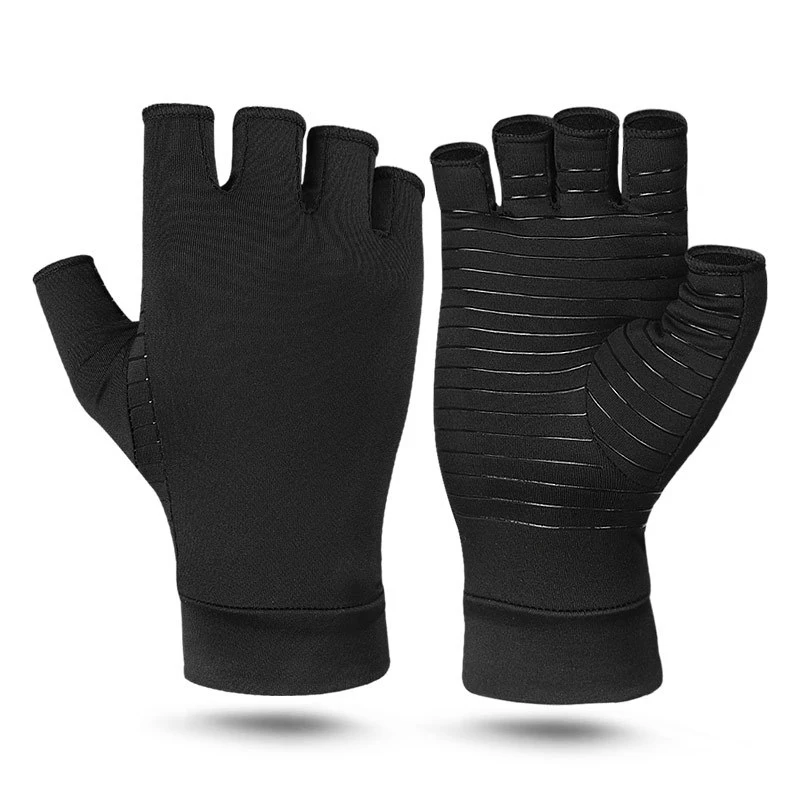1 Pair Gloves Hand Joint Half Finger Anti-slip For Womens Mens Non-slip Training Half-finger | Аксессуары для одежды