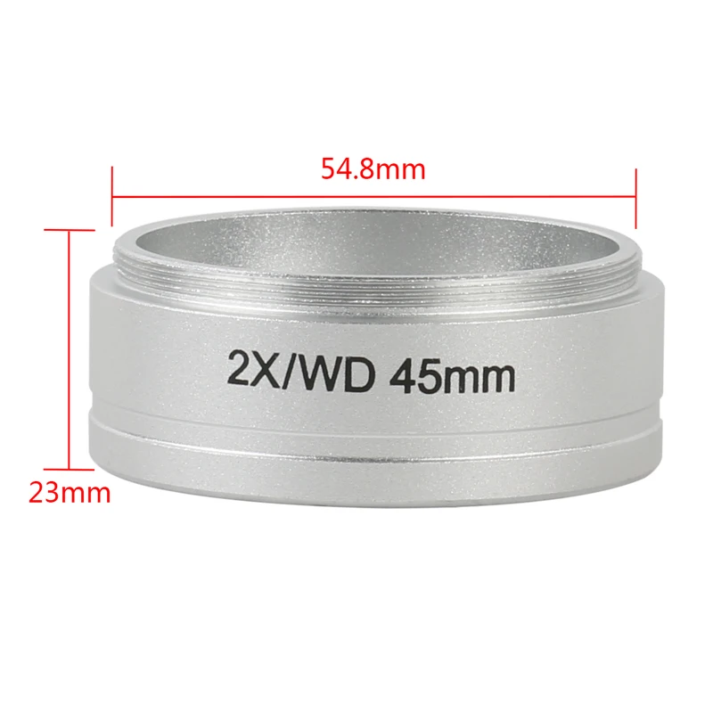 Тринокулярный стереомикроскоп WD 0.5X 0.7X 2.0X Вспомогательный объектив для Nikon SMZ645