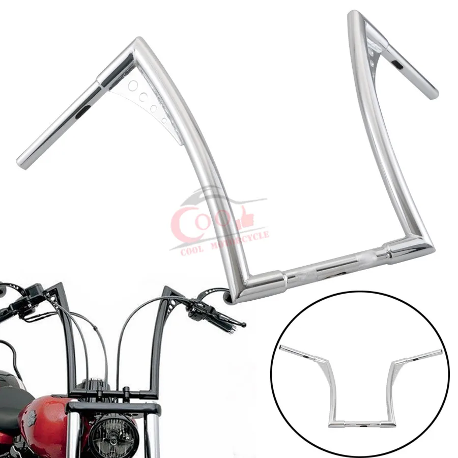 Мотоцикл 1 1/4 &quotХром 17&quot Винтаж король Ape вешалка руль для Harley Tour Road King Dyna Softal FLST FXST