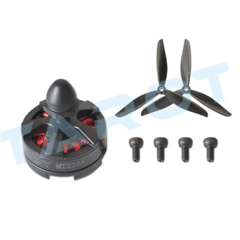4 шт./лот Таро 2204 2300KV бесщеточный двигатель CW / CCW с опорой для TL400H5 Silver TL400H6 черный