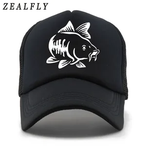 Кепка рыболовная мужская с ярким принтом, бейсболка в стиле хип-хоп, Повседневная сетчатая Кепка от солнца, летняя