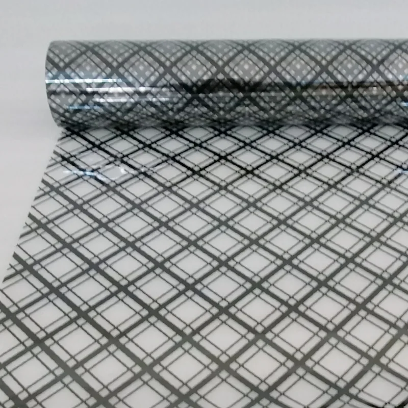 Декоративная оконная пленка Sunice в черную клетку стикер из ПЭТ стекла защита