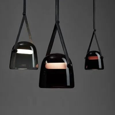Современные подвесные светильники из стекла Мона светодиодная лампа с ремнем