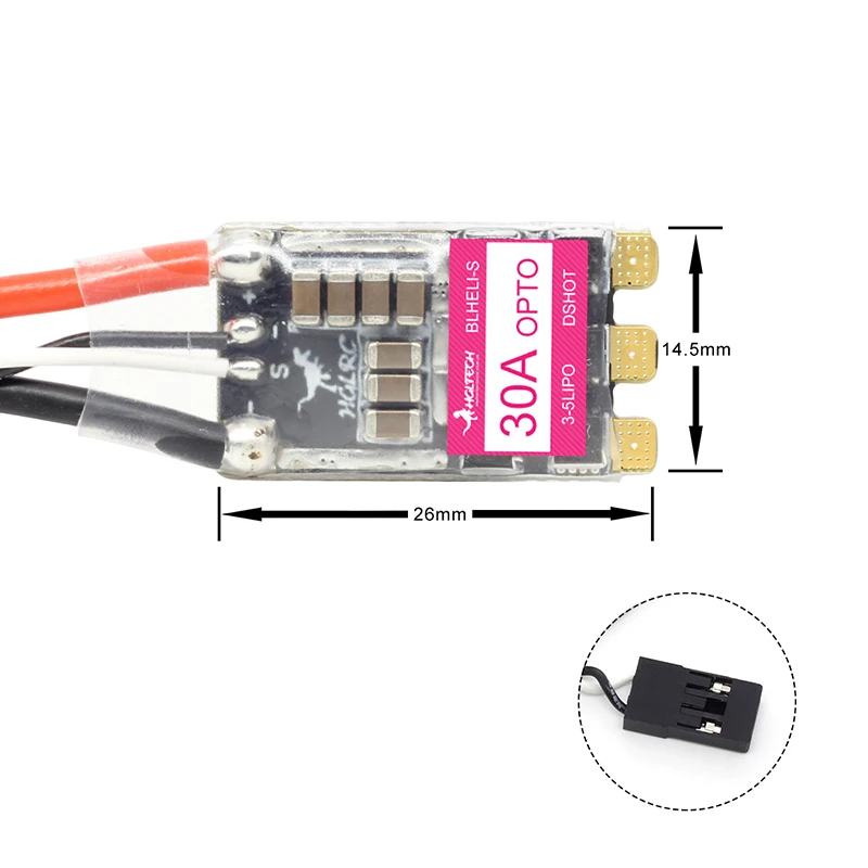 Hglrc 30A разделенный 8-битный ESC BLS DSHOT600 гоночный сквозной рамы FPV | Игрушки и хобби