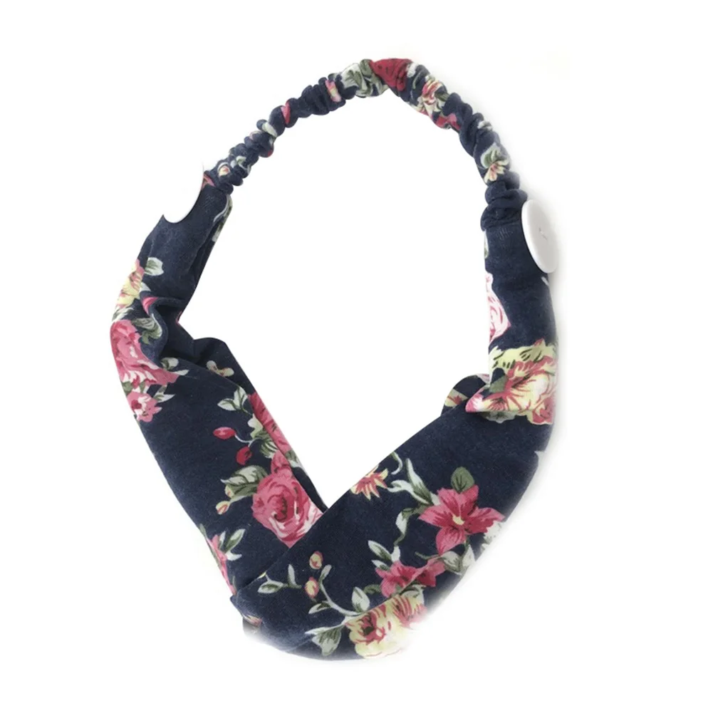 Маска для лица повязка на голову маски с пуговицами эластичная защиты ушей