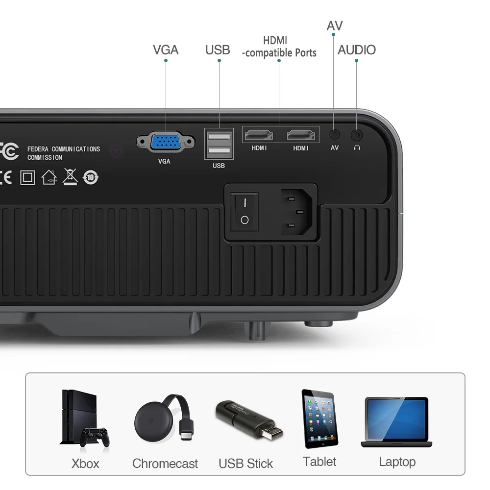 Full Hd проектор 1080 P видео A12AB Бесплатная доставка 7200 люмен Airplay Android Bluetooth Wifi для