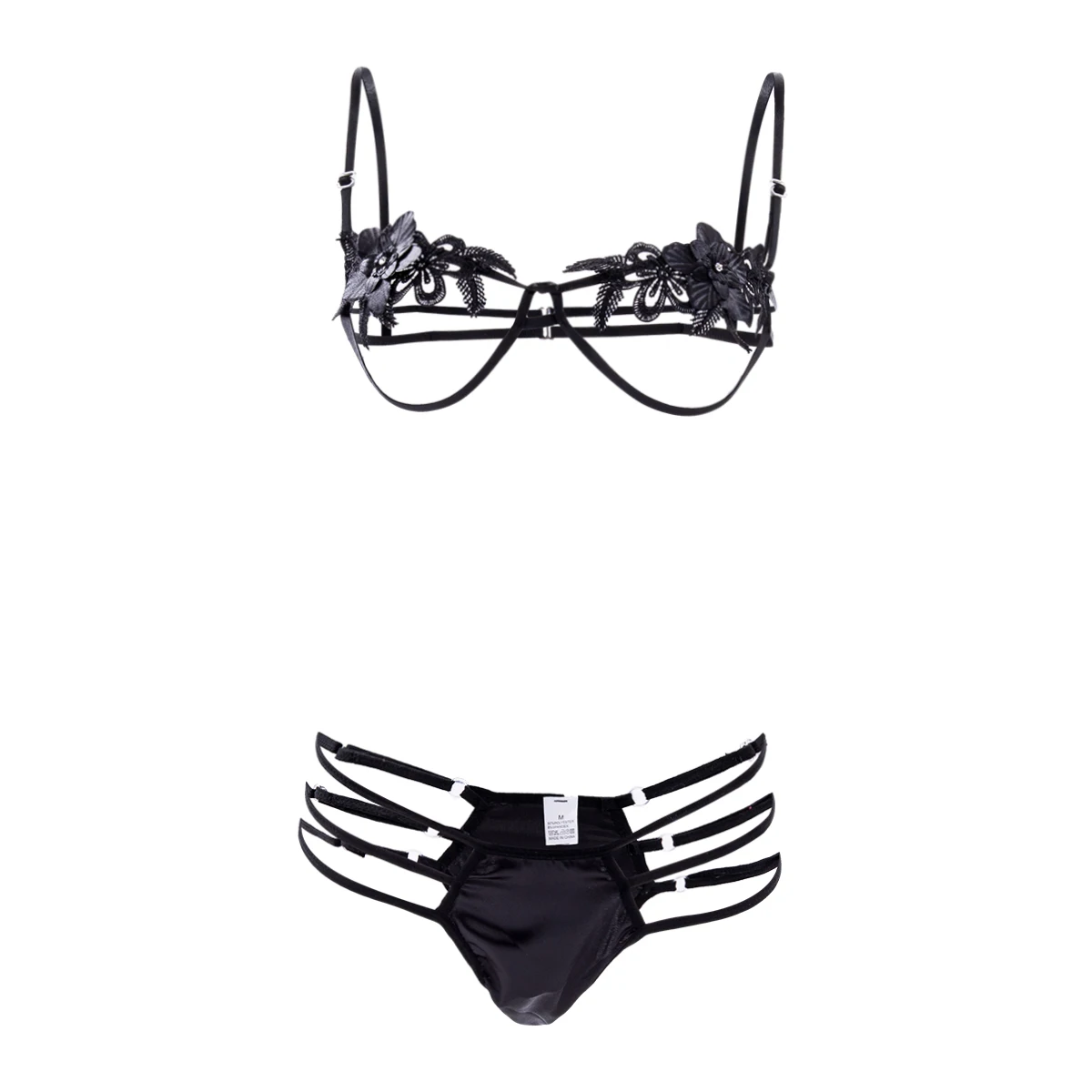 

Women Hot Sale Sexy Lingerie Set Lace Bra Sexy Underwear Satin Silk G-String Sexy Lingerie A Exotic Apparel Exotic Sets