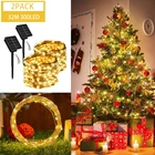 Светодиодная уличная гирлянда на солнечной батарее, 50100200 светодиодов