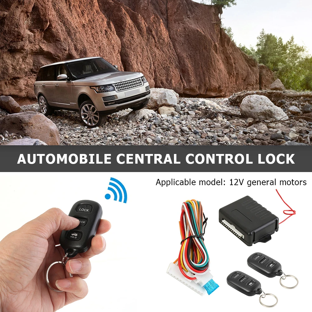 

Universal Car Remote Central Door Lock Kit Keyless Entry Alarm System Small 410/T126 for Caring Personal Cars Supplies