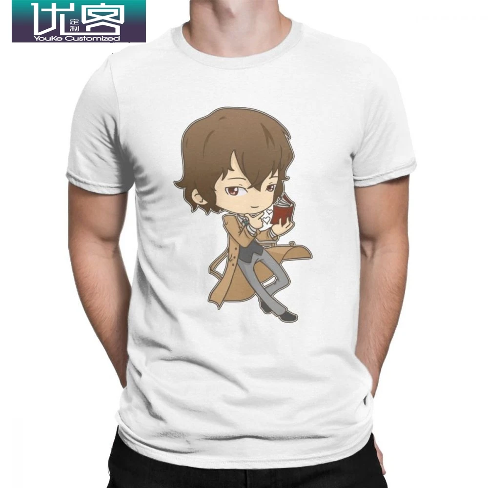 Мужские футболки Bungou Stray Dogs 2 Новинка 100% хлопковая футболка с коротким рукавом