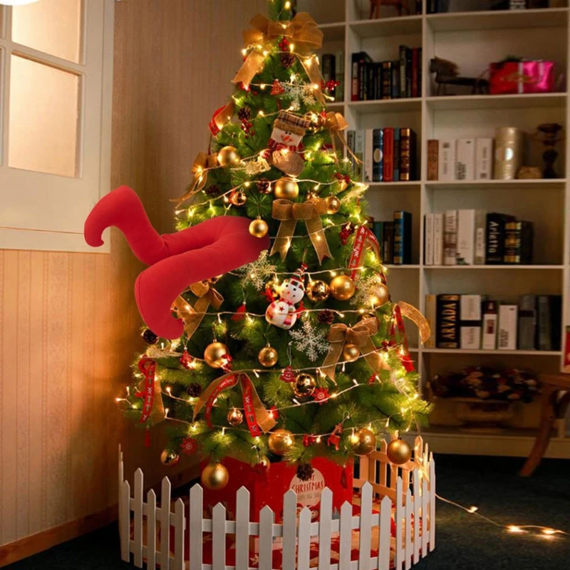 

2020 Christmas Tree Decoration Leg Xmas Indoor Christmas Kickers Winter Party Tree Decorations For Home Gifts Ornament