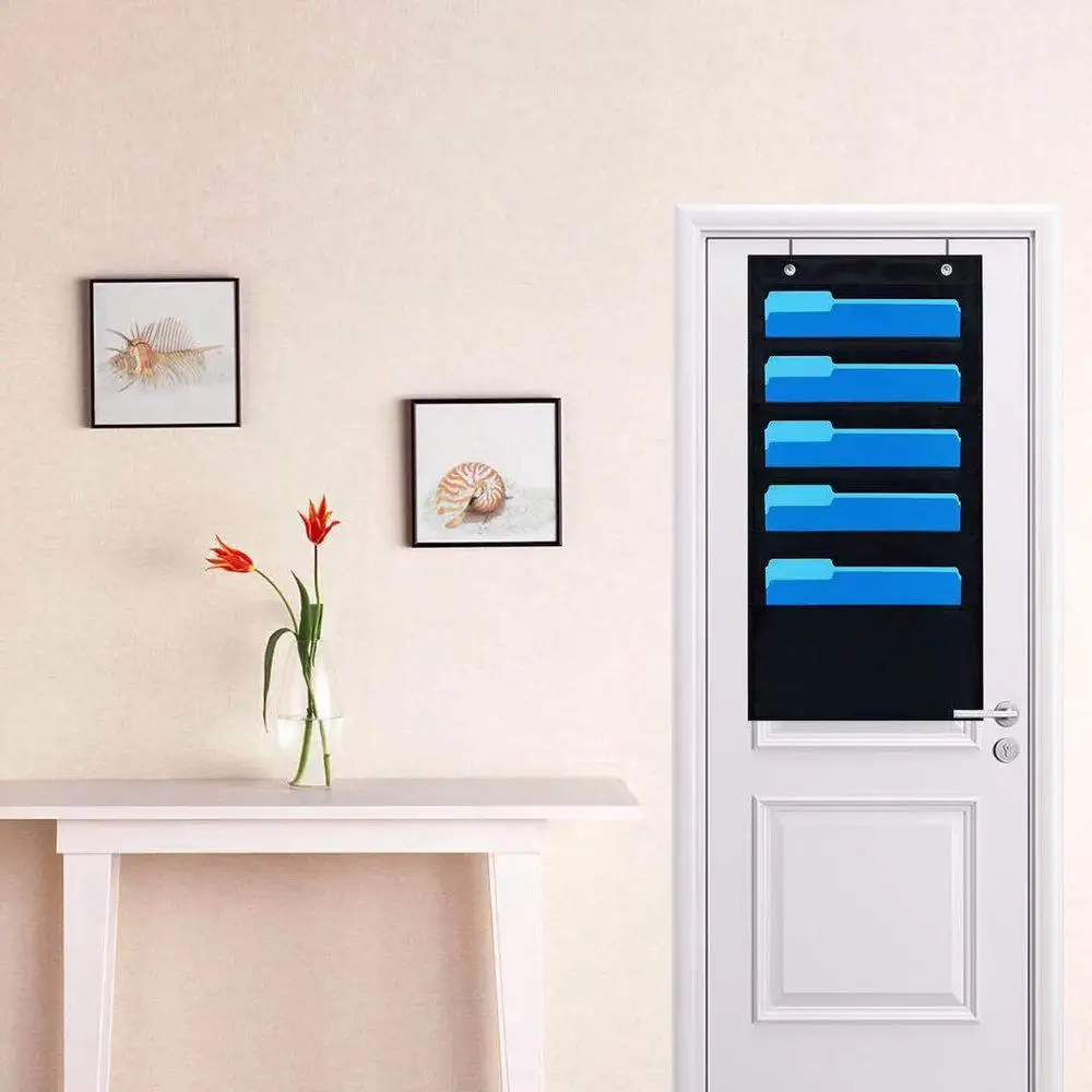 Складной Карманный Настенный Держатель для карт с вешалками хранения документов