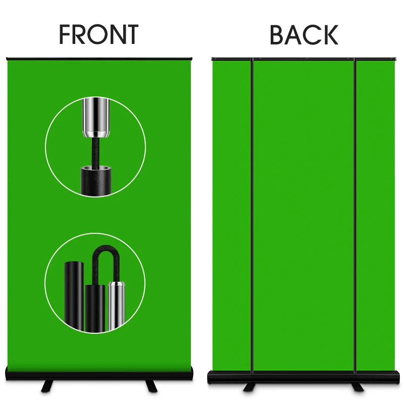 Фон для фотостудии Chromakey портативный Фотофон с зеленым экраном из полиэстера и