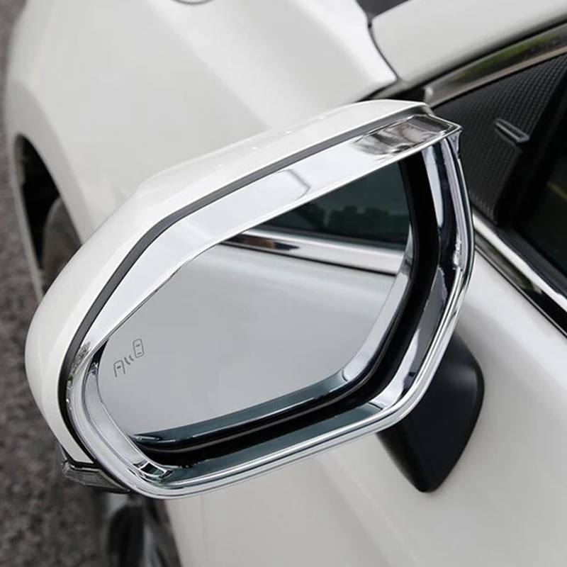 

CEYUSOT 2 PCS/set For Toyota Avalon Rearview mirror rain eyebrow ABS Chrome Door Mirror Rain Rearview Visor Eyebrow Accessories