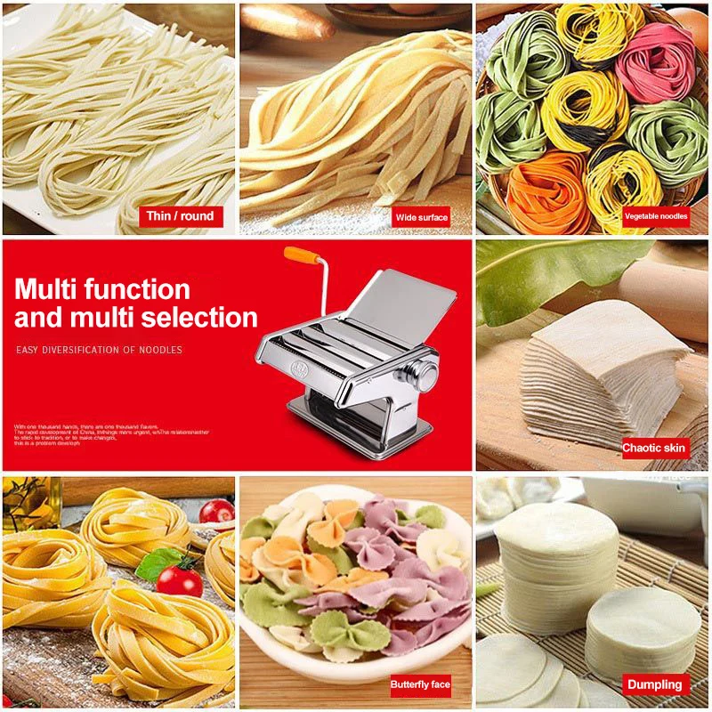 Manual Stainless Steel Noodle Machine Vegetable Cutting |
