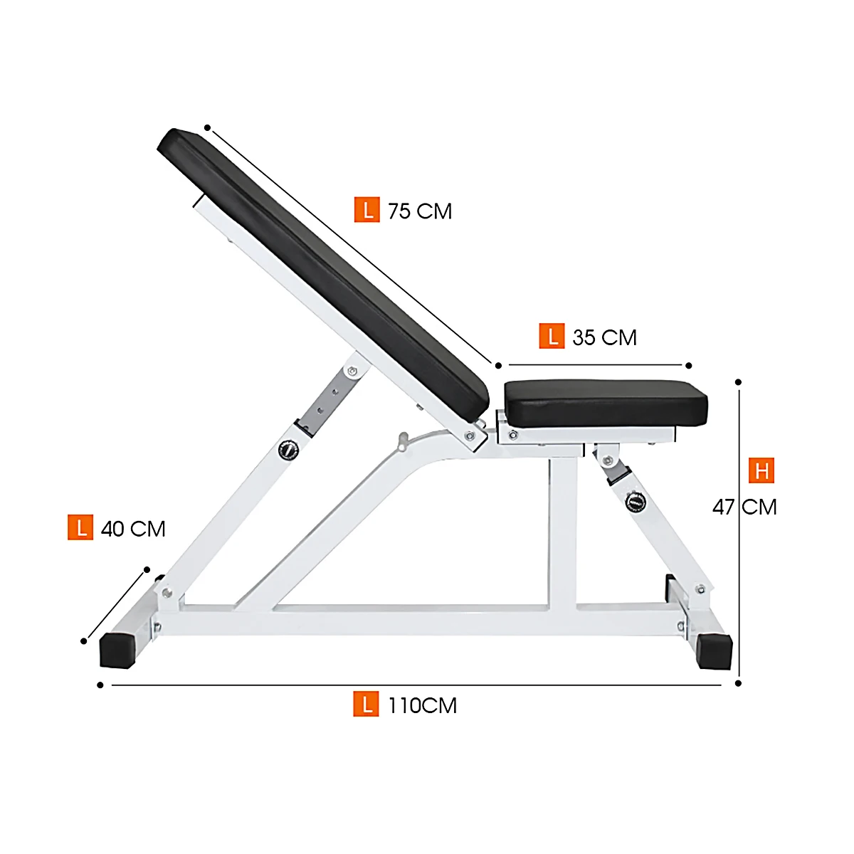 

Dumbbell Bench Adjustable Home Fitness Workout Sit Up Bench Multifunctional Muscle Abdominal Training Equipment 200KG AU Stock