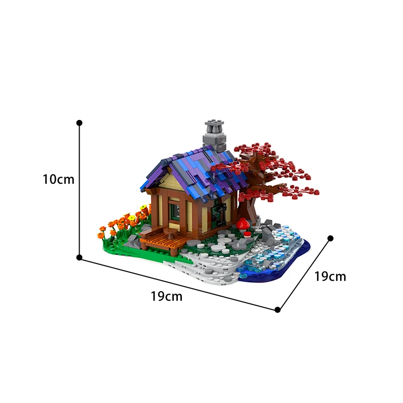 

MOC House At The Sea House Building Block Bricks Sets Design Model DIY City Street Toys For Children Education Toys Gifts 842PCS