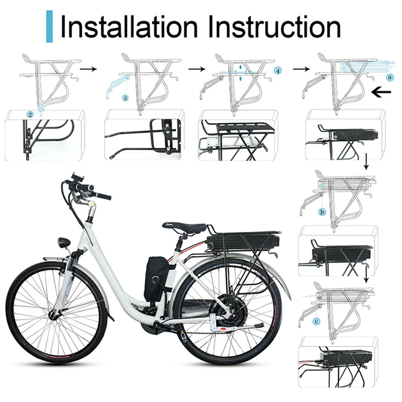 Аккумулятор для электровелосипеда BBS02 36 В 20 А · ч 48 52 в 18650 Bafang 1000 Вт 750 500 350 250 -