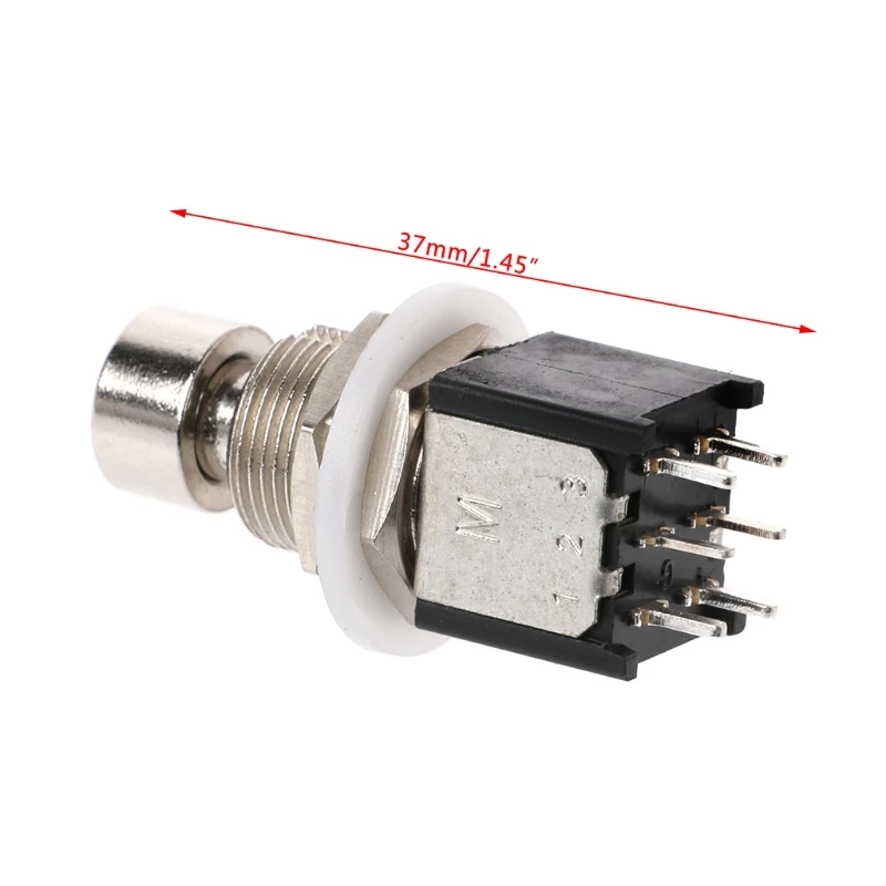 DPDT моментальный по (ВКЛ) ножной переключатель для гитары создания спецэффектов