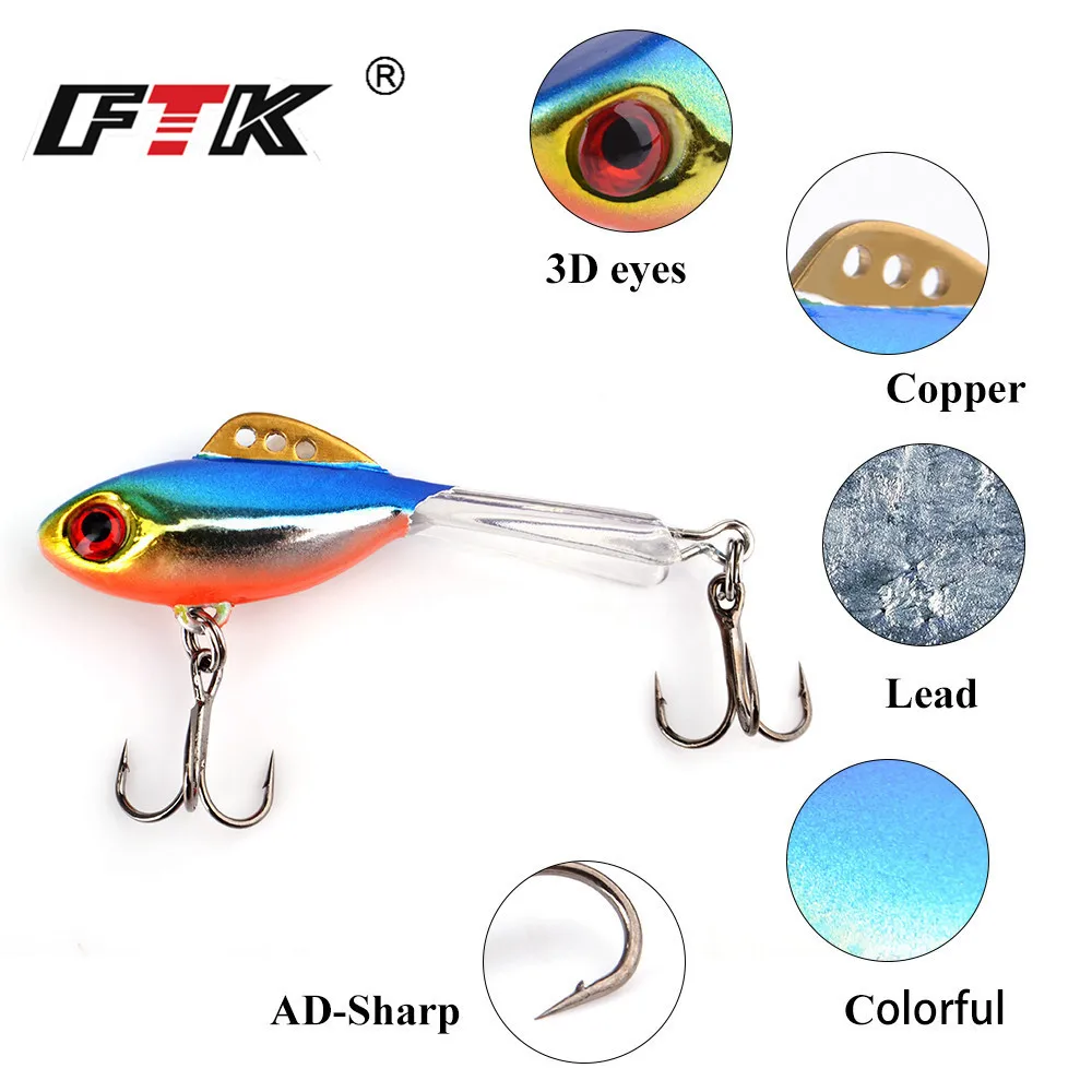 

FTK Ice Fishing Hook Lure 1PC Metal Bait Lead Jigging 4g/8g/10g/17g Fishing Tackle Artificial Hard Pike Bass Lure Balancer