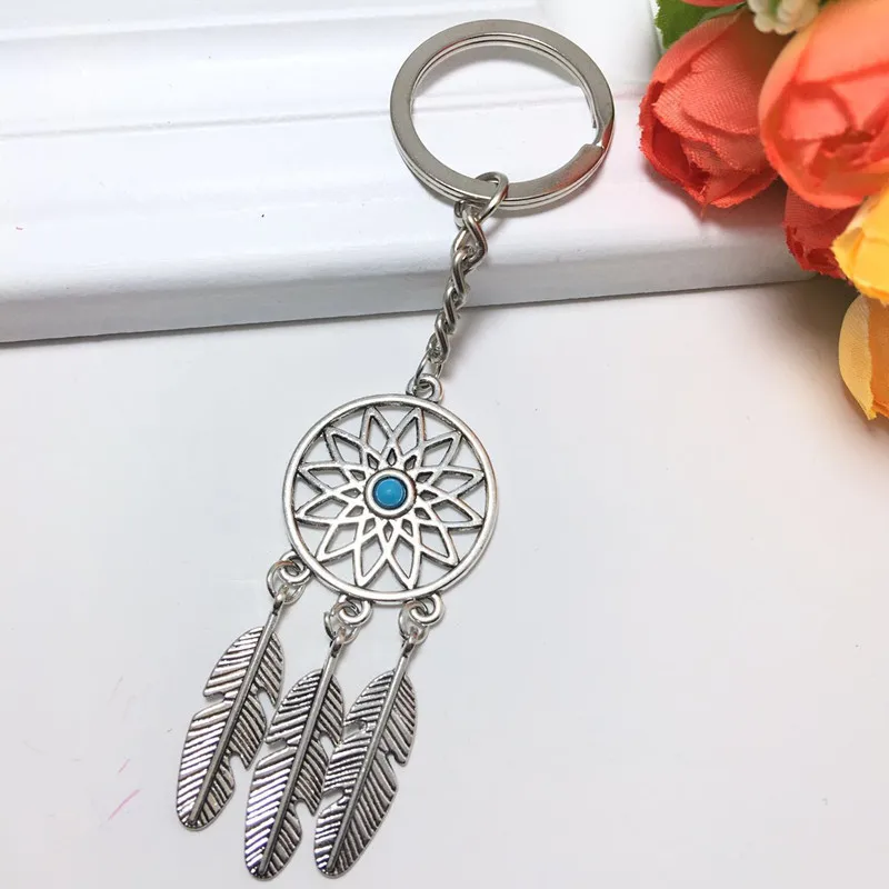 Брелок для ключей ручной работы в виде Ловца снов маленькая декоративная