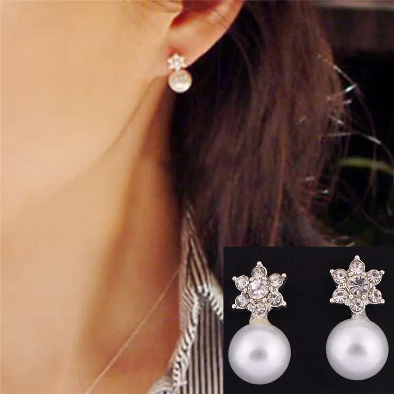 1 пара шикарных модных сережек в виде снежинок Женские Ювелирные изделия серьги