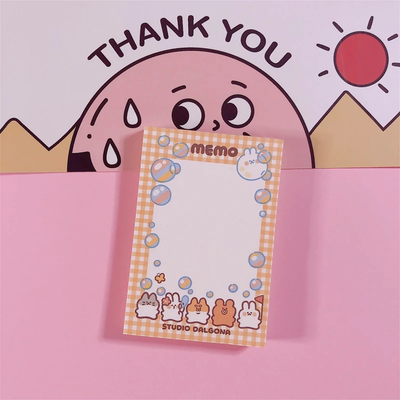 100 листов/партия Kawaii корейский INS белка тост блокнот N Times липкие нотки портативный