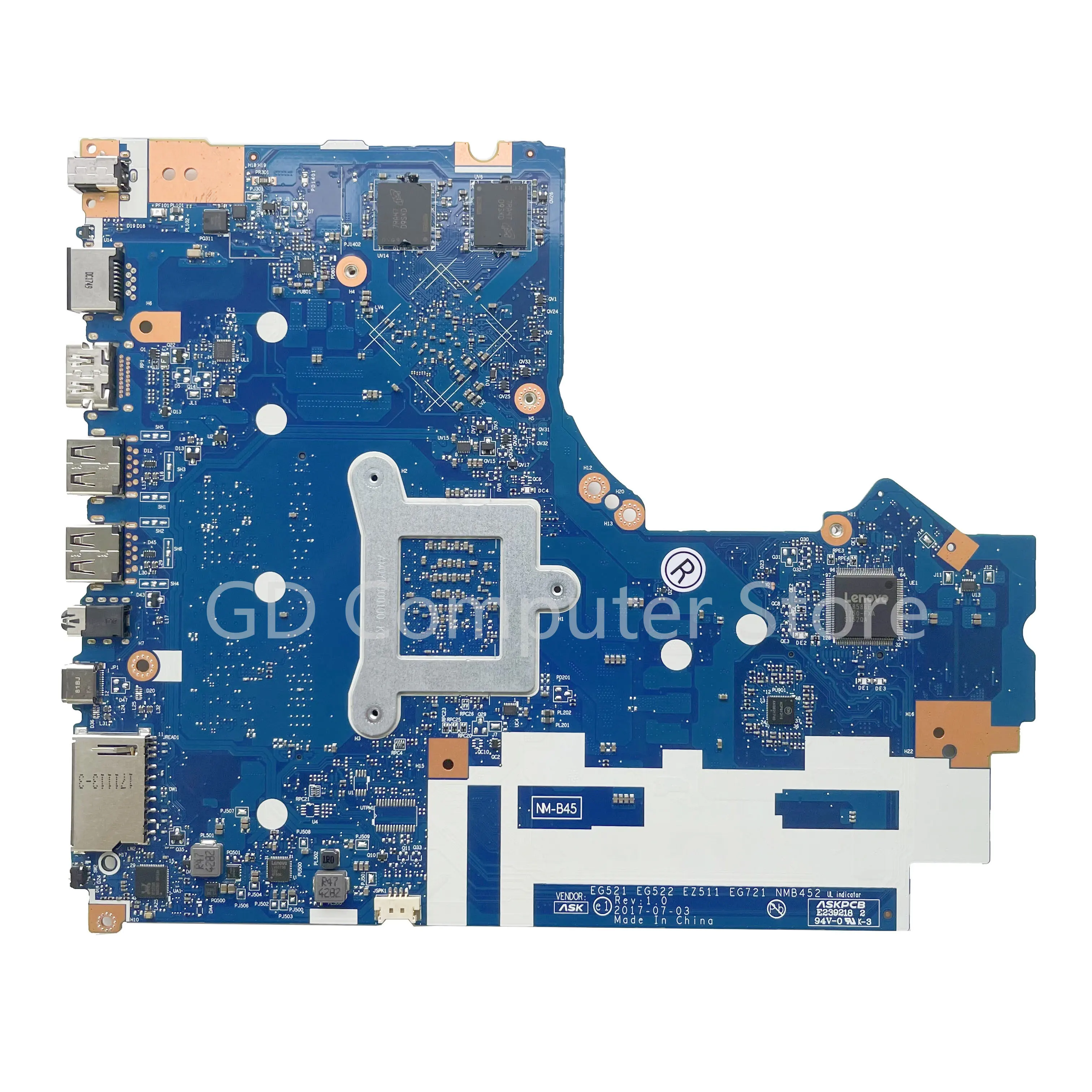 GD оригинал для Lenovo Ideapad 320-15IKB 320-17IKB Материнская плата ноутбука I7-8550U процессор MX150 4