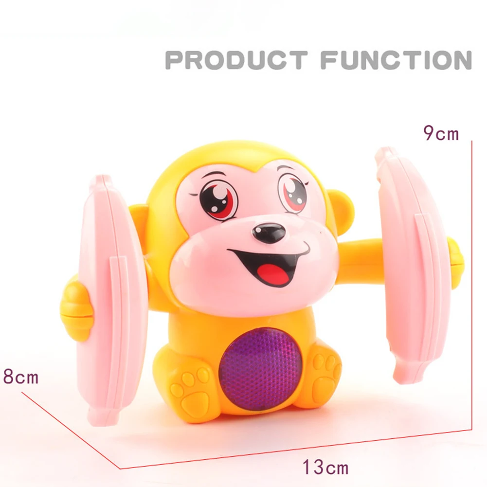 

Baby Toys Electric Tumbling Monkey Light Music Puzzle Sound Tipping Monkey Kids Toys Early Educational Toys For Children Gifts