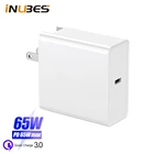 Зарядное устройство USB PD 65 Вт для iPhone Macbook Тип C PD QC3.0 быстрое зарядное устройство для Samsung переключатель быстрое настенное зарядное устройство US EU AU адаптер для телефона