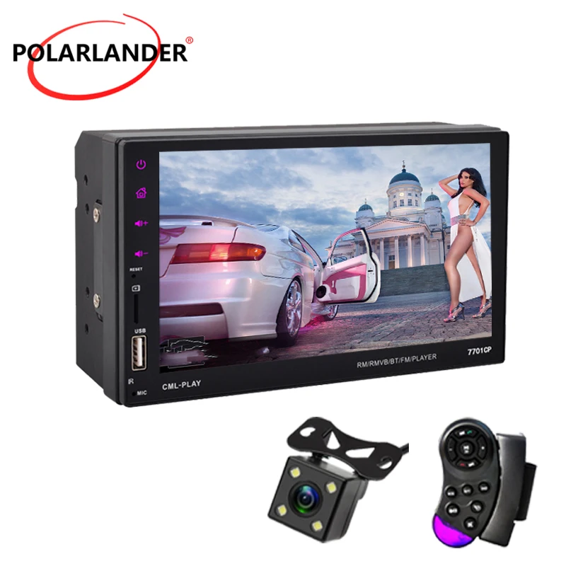 

7" HD 2 din Car Radio MP5 Remote Control AUX IN USB 2din FM Rear View Camera HD For Android Bluetooth ISO Mirror Link
