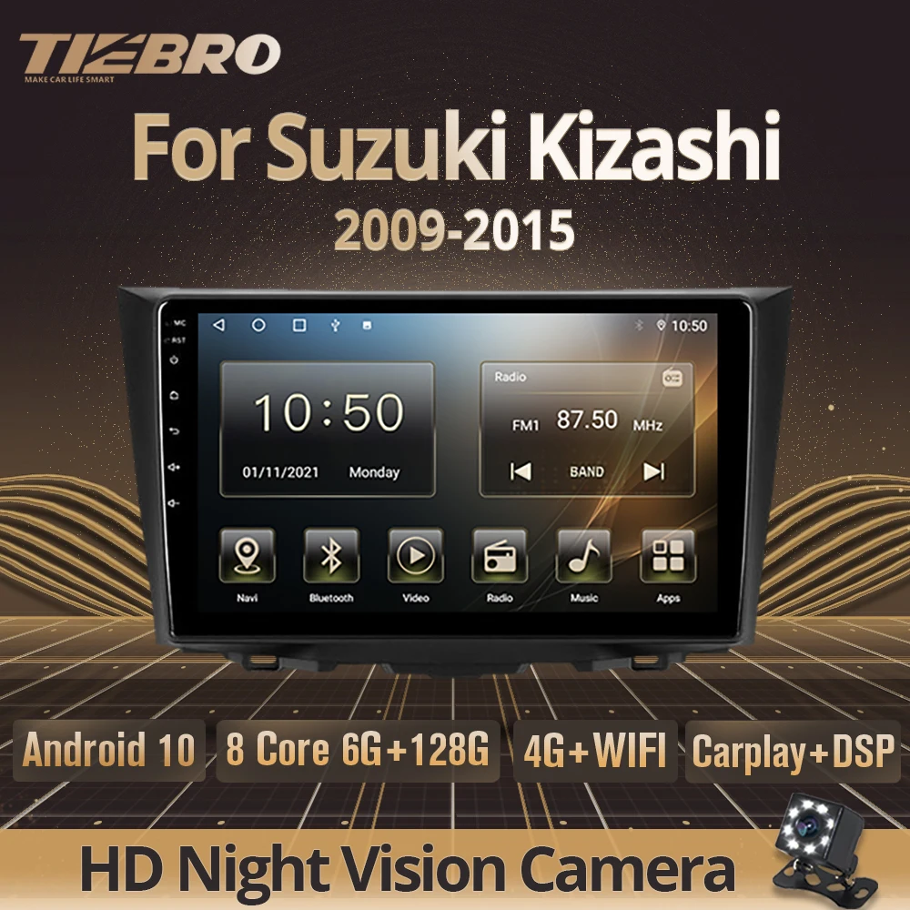 

TIEBRO Car Radio For Suzuki Kizashi 2009-2015 2DIN Android10.0 Stereo Receiver 6G+128G Navigation GPS IPS Screen Auto Radio DSP
